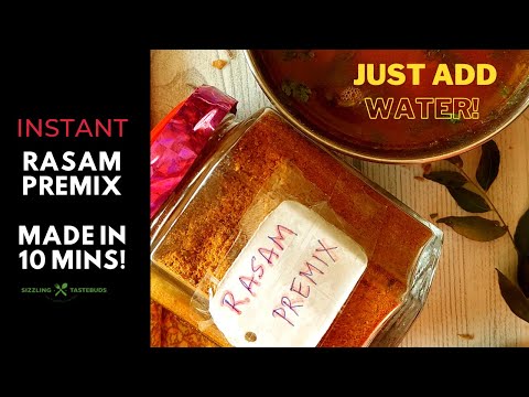 Instant Rasam Premix  | How to make Instant Rasam in 5 mins | Bachelor Recipes | #sizzlingtastebuds