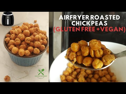 AIRFRYER ROASTED CHICKPEAS | Easy #airfryer #snacks #Glutenfreevegan