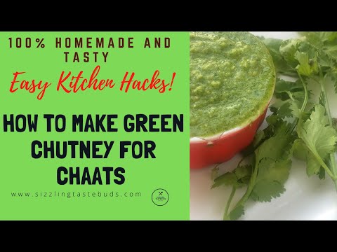 Green Chutney for Chaats and Sandwich with just 5 ingredients | हरी चटनी बनाने का एकदम आसान तरीका
