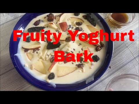 Fruity Yoghurt Bark | #nocookdessert #summerspecialrecipe  #sizzlingtastebuds #beattheheat