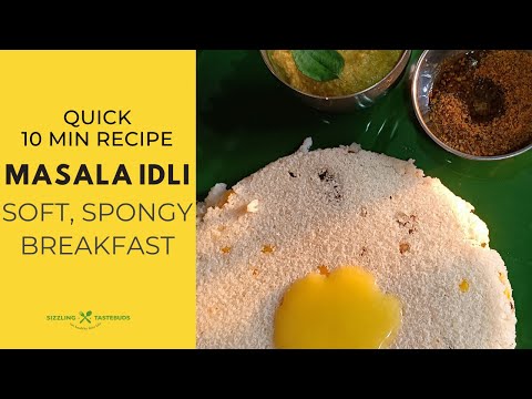 10 minute Masala Idli | How to make quick Masala Idli | #easybreakfastrecipes #sizzlingtastebuds