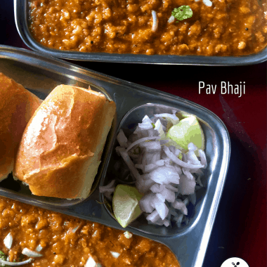 Mumbai's famous Pav Bhaji version is a very popular street food. It is a medley of veggies in a spicy, tangy tomato based sauce simmered and served with pav (local bread)