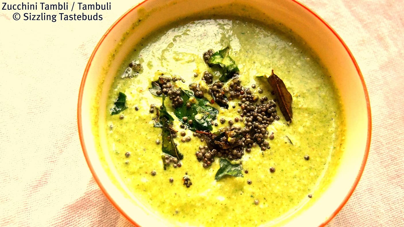 Zucchini Tambli | Zucchini Tambuli | Classic Karnataka dish
