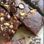 Classic Dark Chocolate Brownies | Easy #Christmas recipes