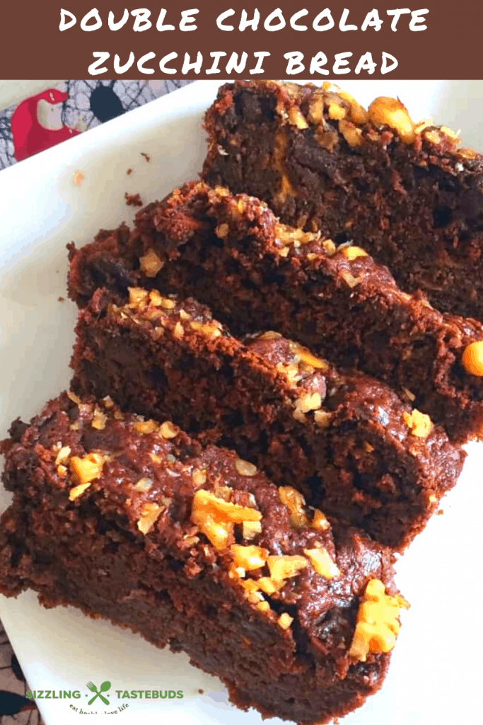 Eggless Double Chocolate Zucchini Bread