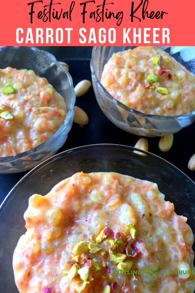 Carrot Sago Kheer or Javvarisi Carrot Pasayam is a quick deiicious kheer or pudding that can be put together for festivals or celebrations.