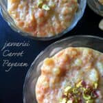 Carrot Sago Kheer or Javvarisi Carrot Pasayam is a quick deiicious kheer or pudding that can be put together for festivals or celebrations.