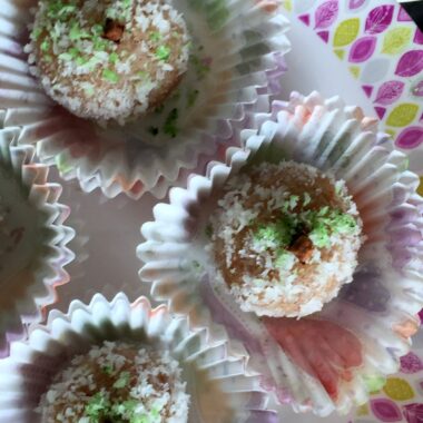 Beijinho de Coco are utterly delish, quick to make Brazilian Coconut and Nut Truffles. Perfect for sweet nibbles or at kids parties.