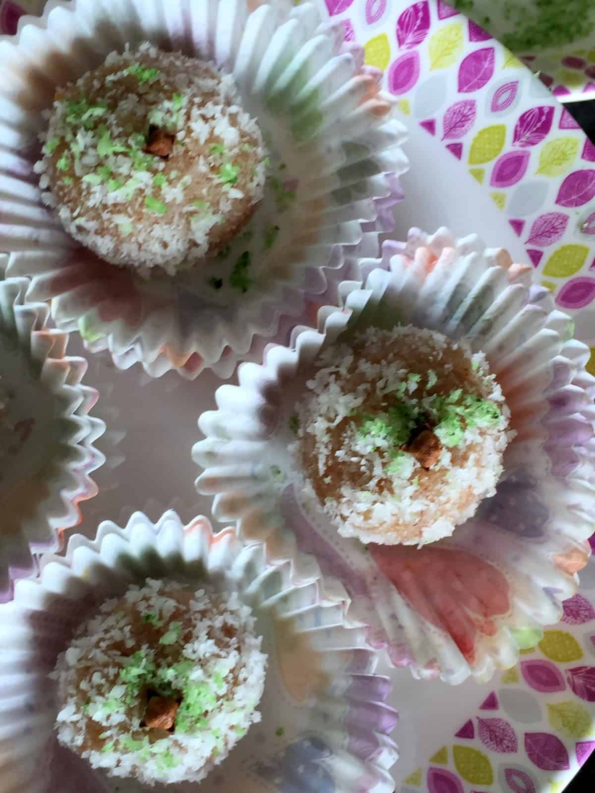 Beijinho de Coco are utterly delish, quick to make Brazilian Coconut and Nut Truffles. Perfect for sweet nibbles or at kids parties.