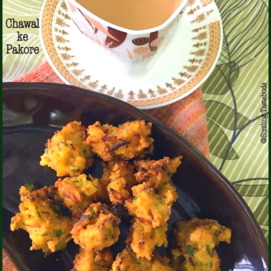 Chawal ke Pakore is a quick, crispy snack made with leftover rice and basic kitchen spices. Perfect for tea time munching!