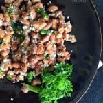 Fresh kidney beans stir fry. This is a No onion no garlic, vegan and GF dish. Sundal is usually served for Navratri (Indian Festival)