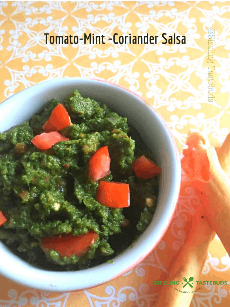 Tomato Mint Coriander salsa