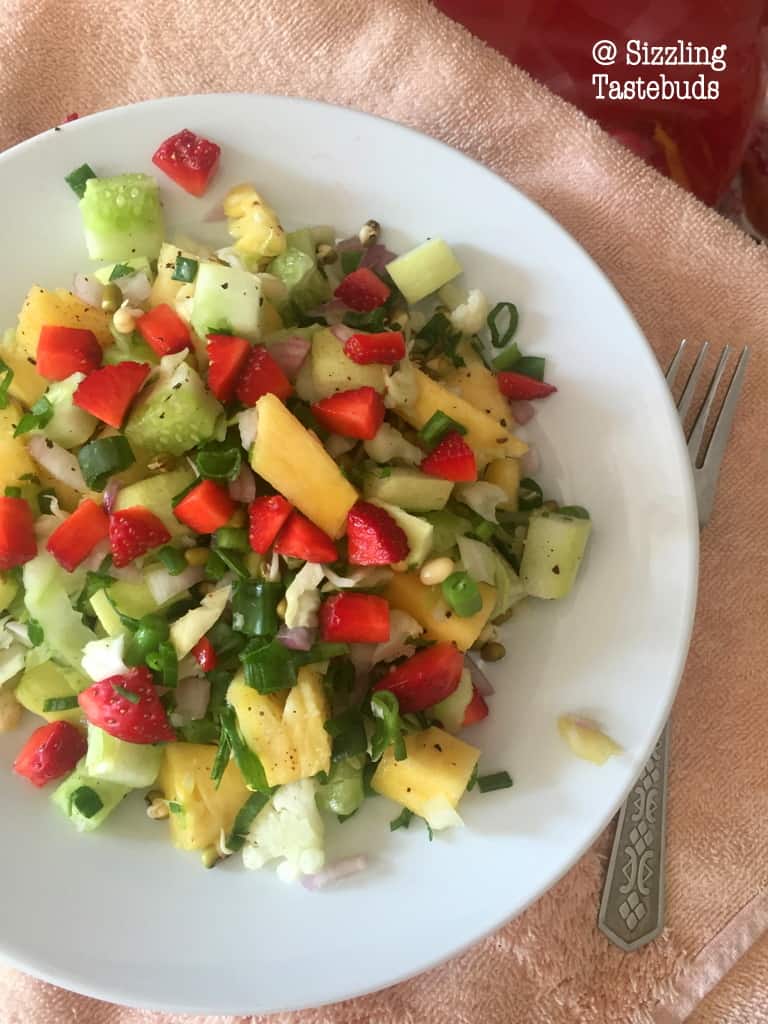 A quick summery salad that is 100% vegan and gluten free. Great for a light meal or a side.