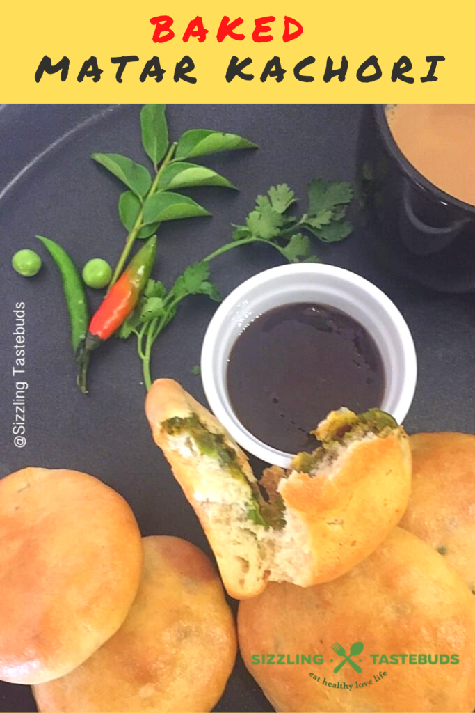 Baked Matar Kachori is a healthy Baked version of the stuffed Kachori with no deep frying involved. Served as a snack at tea time or for breakfast.