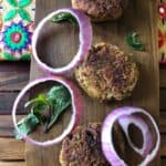 Galouti Kebab or Galoti Kebab is a melt-in-the-mouth vegetarian version of the famous Lucknowi Galoti Kebab. Often served at Iftar or parties with a yogurt-mint dip