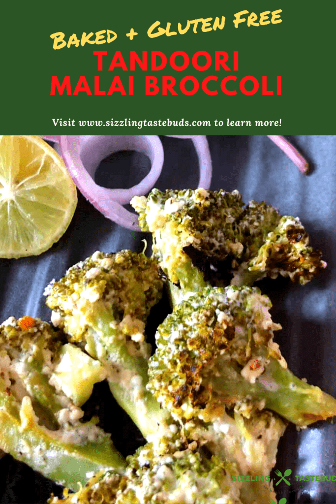 Tandoori Malai Broccoli is a quick to make tasty snack that is also Gluten Free. Made in the Tandoor or Oven to serve at parties or potluck.