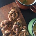 Herbed Wholewheat Garlic Knots for #Breadbakers