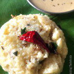 Samai or Little Millet Pongal is a quick, nutritious and filling Gluten Free breakfast or dinner made with Little Millet and Moong dal. Served hot with Chutney and / or sambhar .