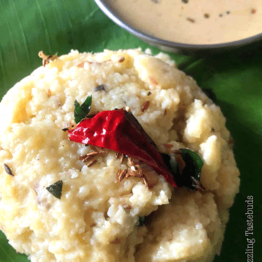 Samai or Little Millet Pongal is a quick, nutritious and filling Gluten Free breakfast or dinner made with Little Millet and Moong dal. Served hot with Chutney and / or sambhar .