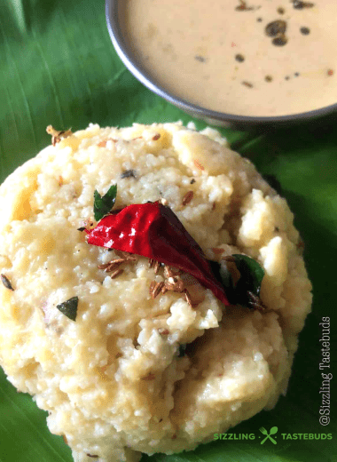 Samai or Little Millet Pongal is a quick, nutritious and filling Gluten Free breakfast or dinner made with Little Millet and Moong dal. Served hot with Chutney and / or sambhar .