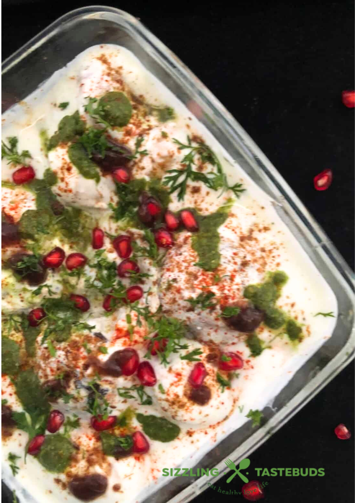 No fry Dahi Bhalle are non-fried lentil dumplings soaked in a spicy tangy, sweet yogurt sauce. Perfect for Holi, Diwali or any other celebrations.