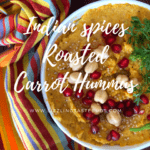 Indian Spice Roasted Carrot Hummus | Vegan, GF and Plant Based