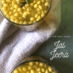 Jal Jeera is a classic Indian Beverage served during summers and parties alike. Made with homemade spices and topped with ice and mint