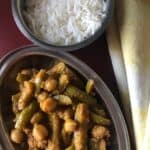Kadle Manoli Sukka Recipe | Mangalorean dish with Ivy Gourd + Chickpeas | GF and Vegan dish