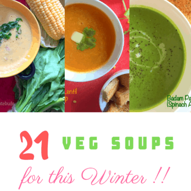 A delectable collection of healthy, hearty homemade Vegetarian and Vegan Soups for Winter and Fall. Made with everyday ingredients.