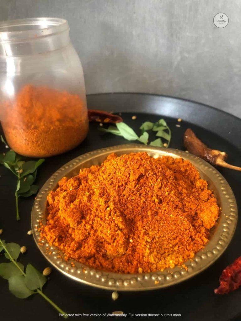 Authentic Homemade Recipe to make Mysore Style Sambhar Powder. Aromatic Spice Mix to make delicious Sambhar at home.