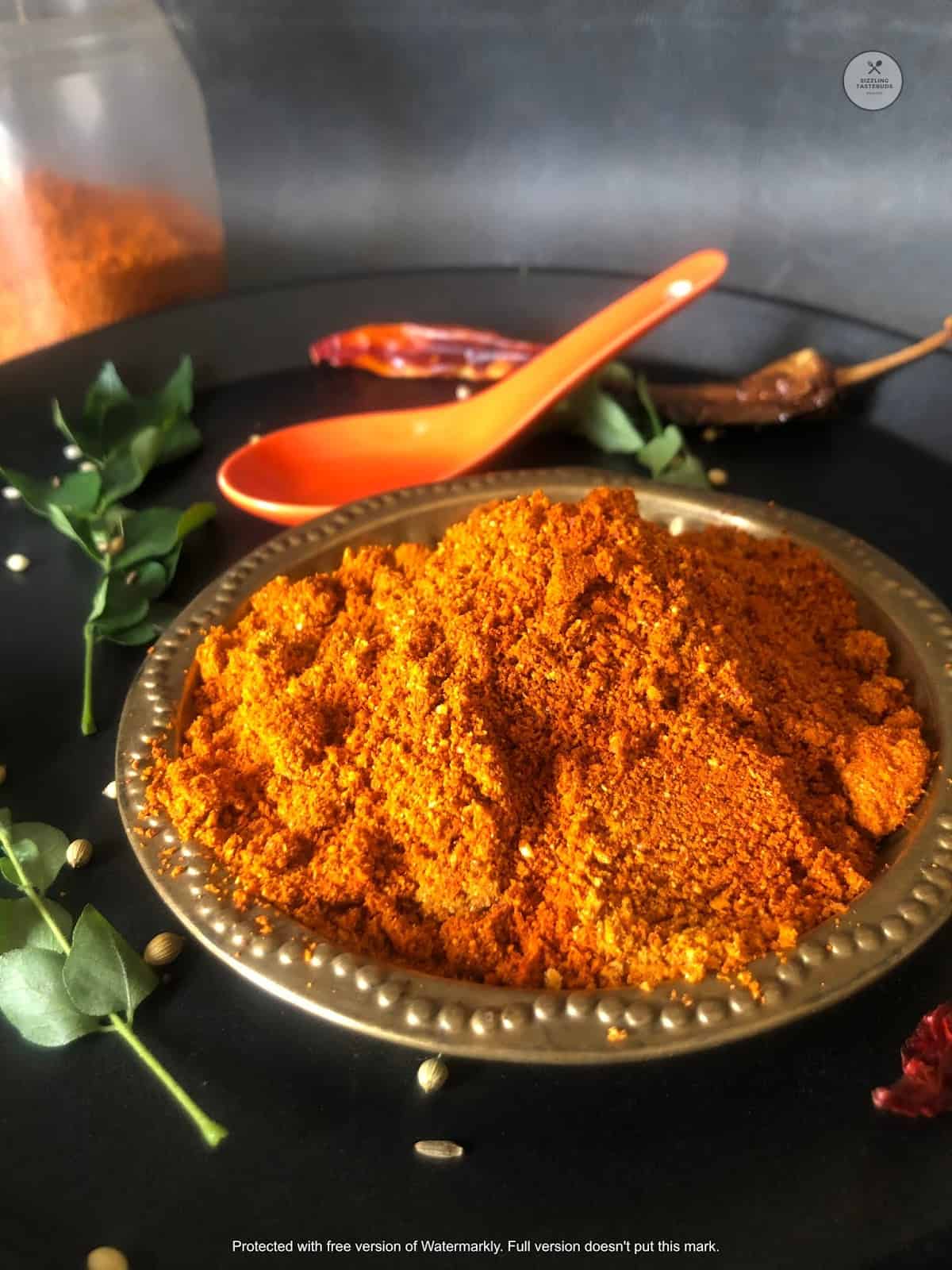 Authentic Homemade Recipe to make Mysore Style Sambhar Powder. Aromatic Spice Mix to make delicious Sambhar at home.