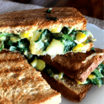 Grilled Corn and Spinach Sandwich