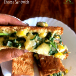 Grilled Spinach Corn Sandwich + Video Recipe