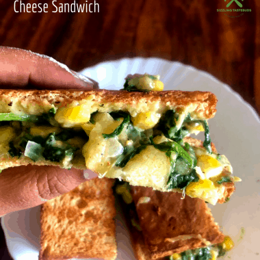 Grilled Corn and Spinach Sandwich