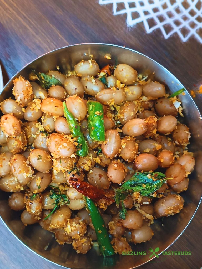 Verkadalai Sundal or Peanut Sundal is a sundal variety made during Navratri for Naivedyam. Can also be had as a high protein snack.