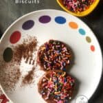No Bake Choco dipped Biscuits with Sprinkles | Quick Sweet Nibbles for Kids
