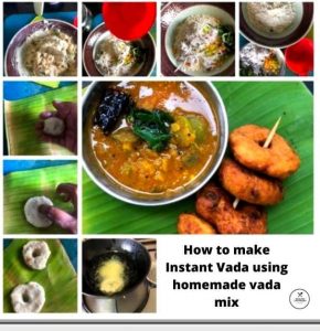 Instant Medu Vada from homademad premix