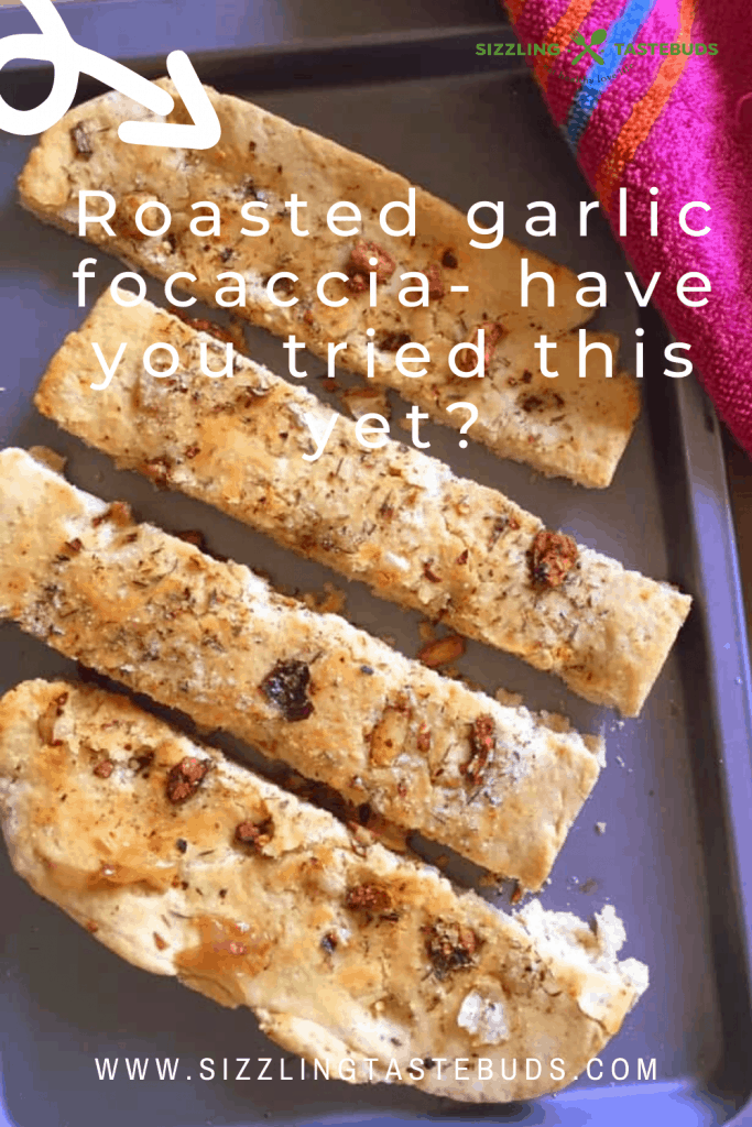 Roasted garlic Focaccia