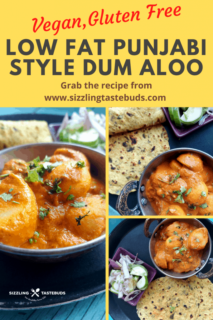 Low Fat Punjabi Style Dum Aloo