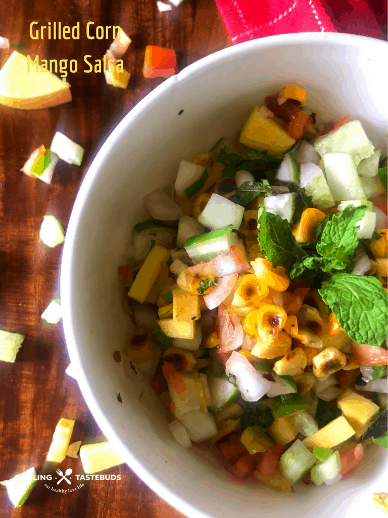 Grilled Corn Mango Salsa