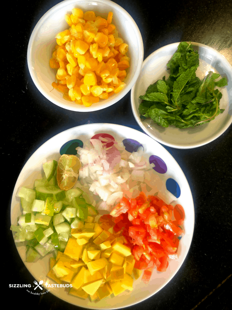 Grilled Corn Mango Salsa