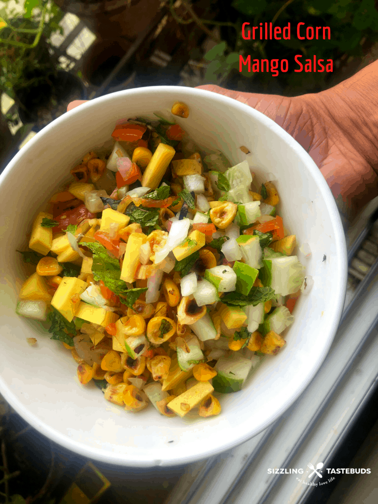 Grilled Corn Mango Salsa