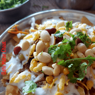 dahi matar chaat