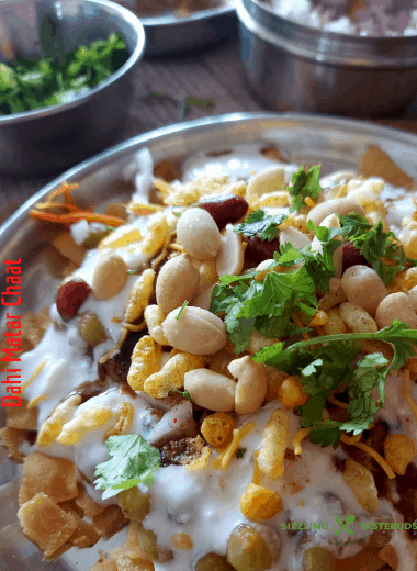 dahi matar chaat