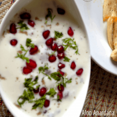 Aloo Anardana Raita