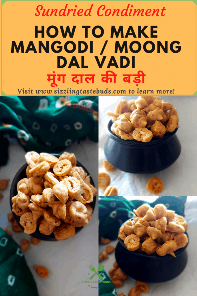 Mangodi~Moong Dal Vadi