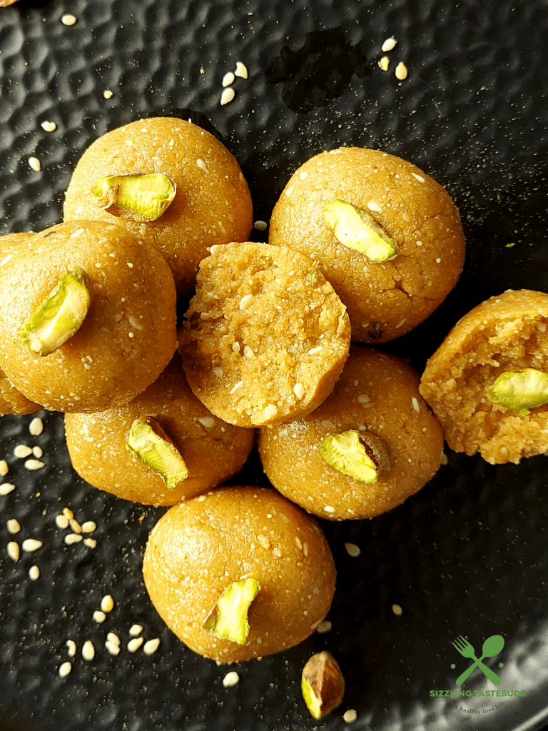 Magaz Til Laddu (Melon Seeds - Sesame Laddu)