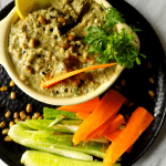 Mung Bean Hummus (Moong Bean Hummus) is a healthy, low fat, low oil hummus or dip made with Whole Green Mung Beans and basic pantry spices.