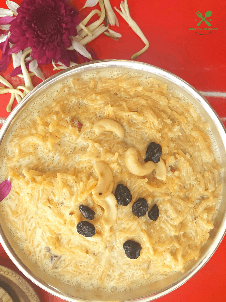 A creamy payasam or kheer made in the Instant Pot with roasted vermicelli, milk and nuts. Served at festivals or special occasions. 