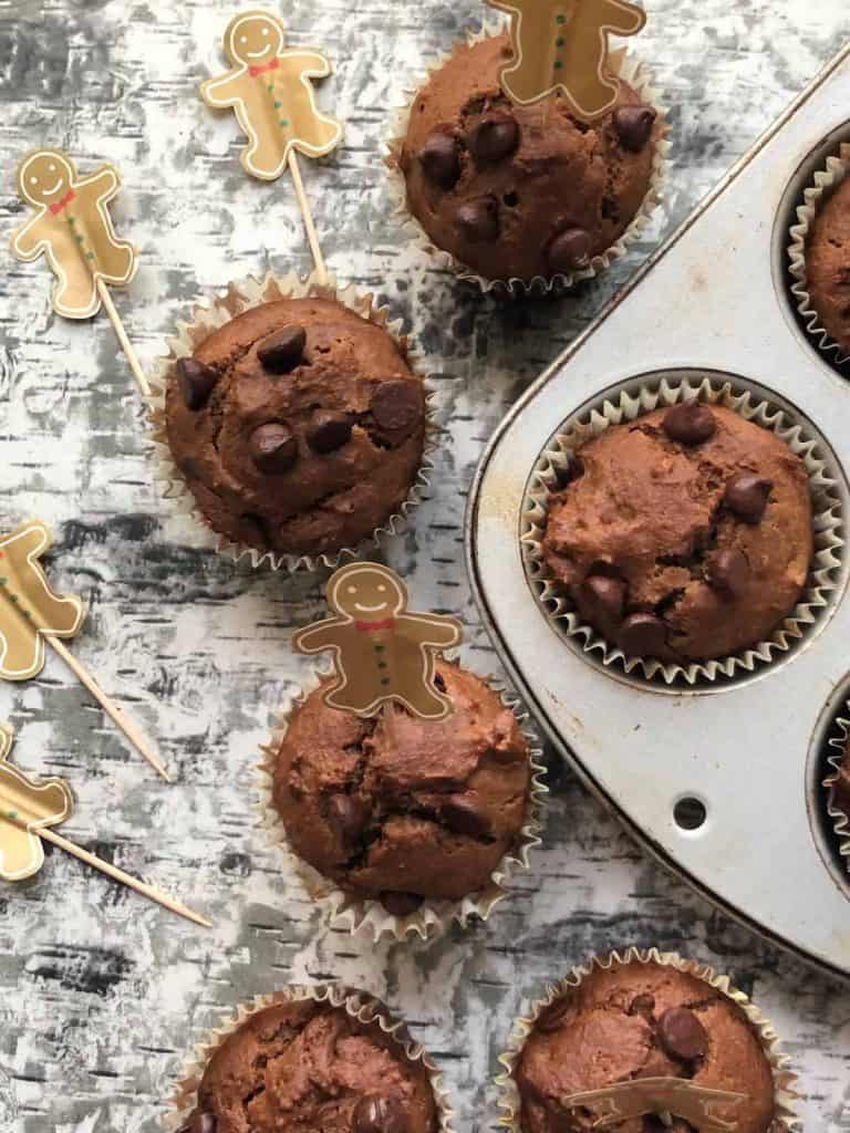 Eggless sugarfree almond muffins